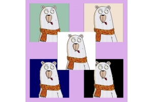 Дизайн (схема для вишивання) "Polar bear (Північний ведмедик)" EP033